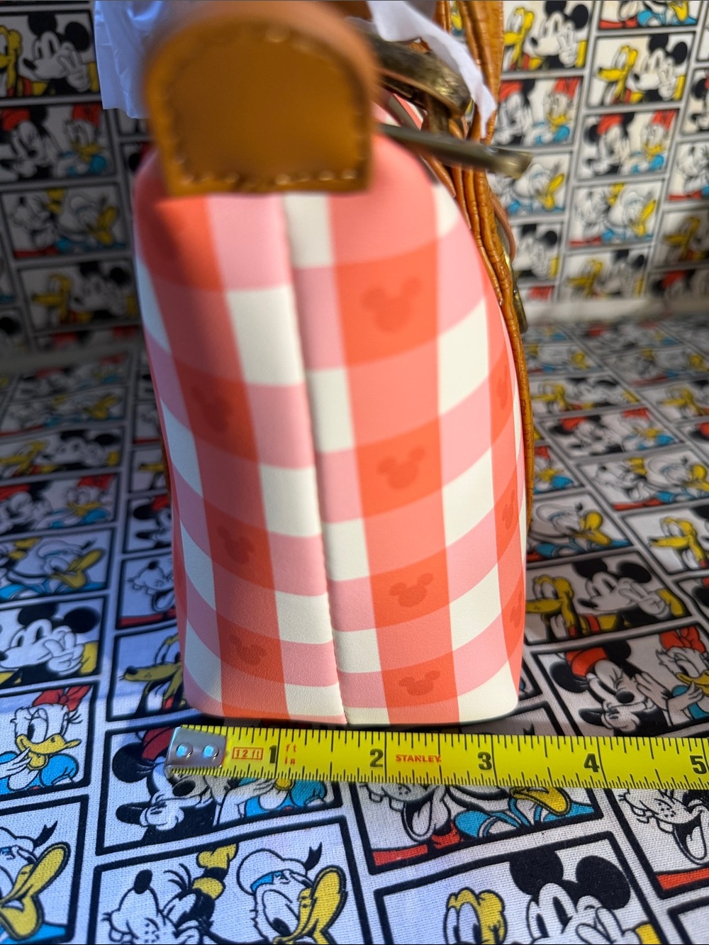 Loungefly Disney Mickey Mouse Gingham Picnic Basket Crossbody/Purse Bag, NWT - Picture 11 of 11
